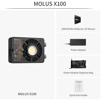 1021213_E.jpg - ZHIYUN MOLUS X100 Bi-Colour Pocket COB Monolight Single - Image 5