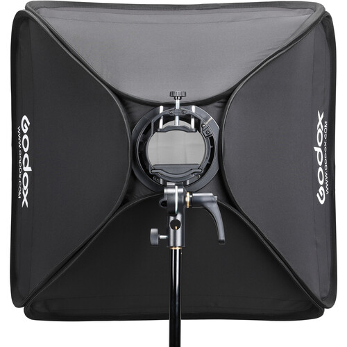 Godox S2 Speedlite Bracket with Softbox, Grid and Carrying Bag Kit