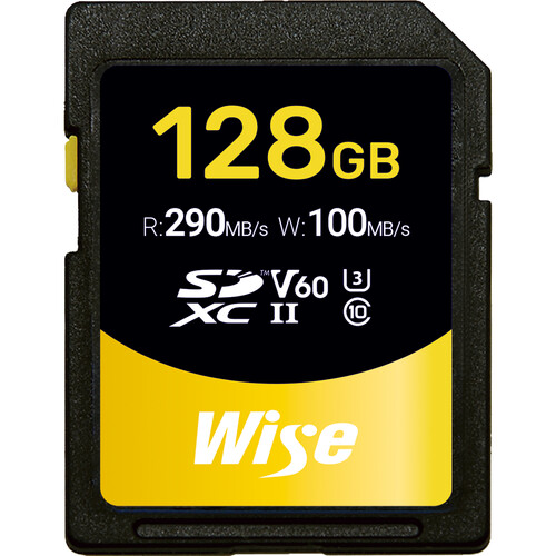 Wise 128GB SD-S UHS-II SDXC V60 Memory Card