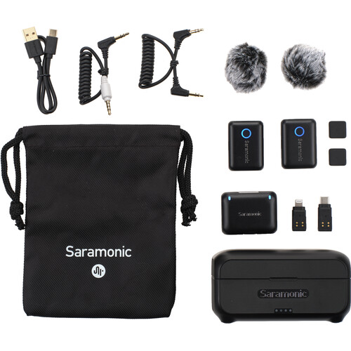 1022613_E.jpg - Saramonic Blink 500 B2+ 2-Person Wireless Clip-On Microphone System for Cameras - Image 5