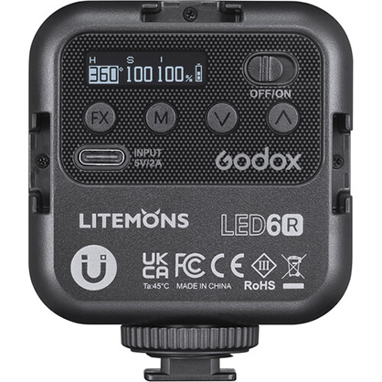1023093_E.jpg - Godox Litemons LED6R RGB Pocket-Size LED Video Light (RGB and 3200 to 6500K) - Thumbnail 5