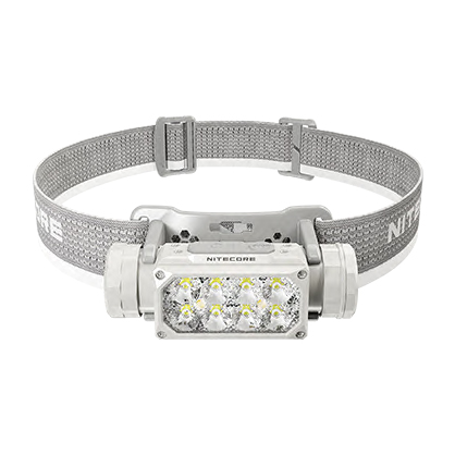 Nitecore HC65 UHE 2000 Lumen USB-C Rechargeable Headlamp in Grey - Best Available Image