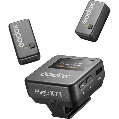 Godox Magic XT1-C 2-Person Wireless Microphone System with USB-C Adapter (2.4 GH - Best Available Image