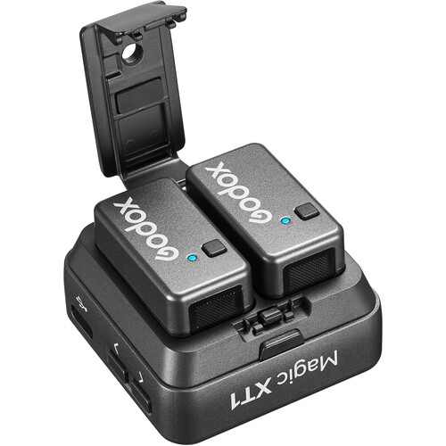 1023793_B.jpg - Godox Magic XT1-C 2-Person Wireless Microphone System with USB-C Adapter (2.4 GH - Image 2