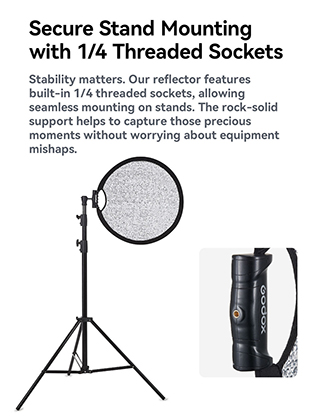 1023813_E.jpg - Godox W-RFT130 132cm (52") Collapsible Windproof Reflector - Image 5