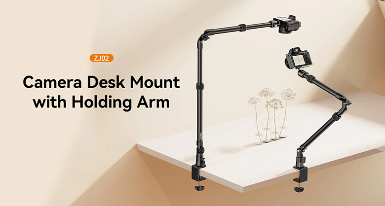 Best image for Ulanzi ZJ02 Desk Stand with Holding Arm