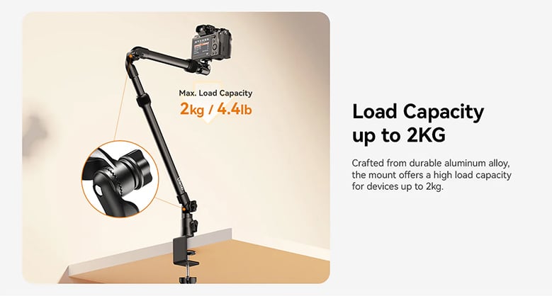 1023843_C.jpg - Ulanzi ZJ02 Desk Stand with Holding Arm - Image 2