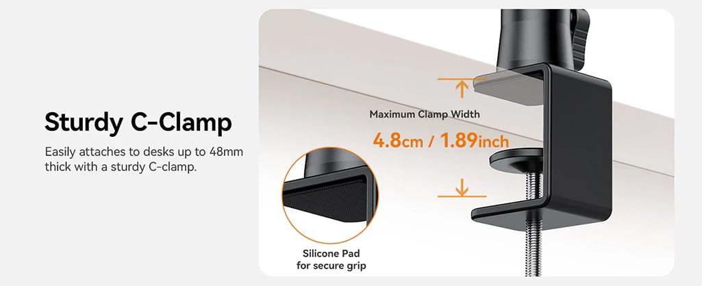 1023843_E.jpg - Ulanzi ZJ02 Desk Stand with Holding Arm - Thumbnail 4