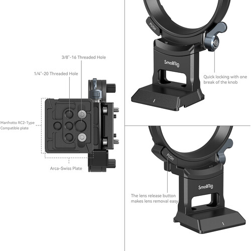 1023903_B.jpg - SmallRig Horizontal-to-Vertical Mounting Plate for Sony A7C II and A7CR 4424 - Image 2