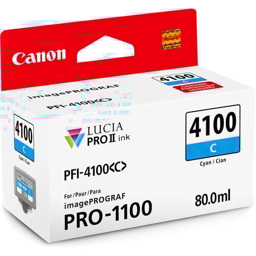 Best image for Canon PFI-4100 Cyan Pigment Ink Tank (80mL)