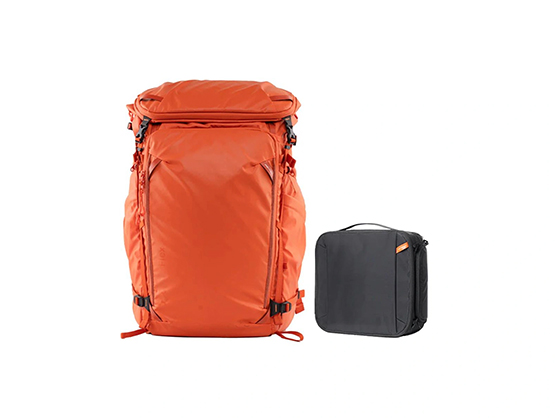 PGYTECH OnePro Flex Backpack with Medium Camera Insert (Sunset Orange, 40L) - Best Available Image