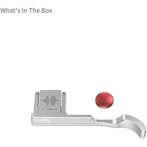 1024063_A.jpg - SmallRig Thumb Grip for FUJIFILM X-M5 (Silver) 4877 - Image 1