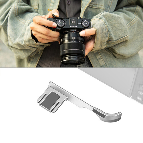 1024063_B.jpg - SmallRig Thumb Grip for FUJIFILM X-M5 (Silver) 4877 - Thumbnail 2