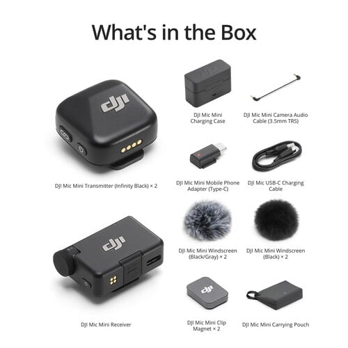 1024093_C.jpg - DJI Mic Mini 2-Person Compact Wireless Microphone (2.4 GHz) - Thumbnail 3