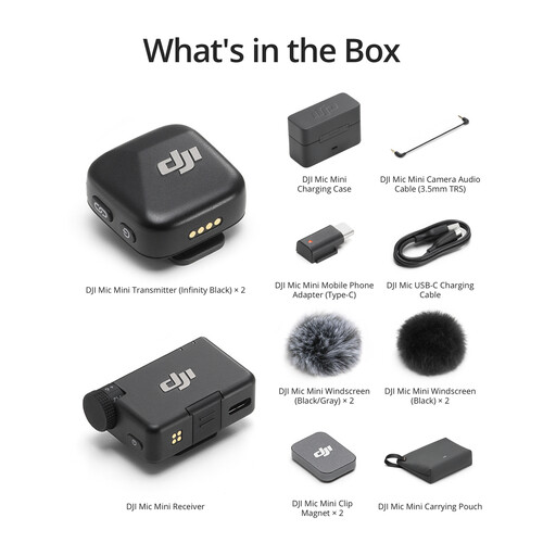 1024093_C.jpg - DJI Mic Mini 2-Person Compact Wireless Microphone (2.4 GHz) - Image 3