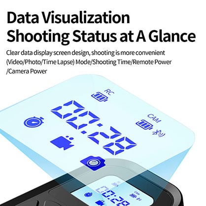 1024193_B.jpg - Telesin Smart Wireless Remote for GoPro Hero 13/12/11/10/9/8/Max - Thumbnail 2