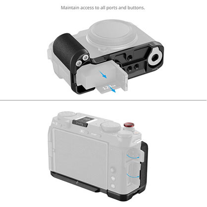 1024243_A.jpg - SmallRig L-Shape Plate with Silicone Handle for FUJIFILM X-M5 (Black) 4876 - Image 1