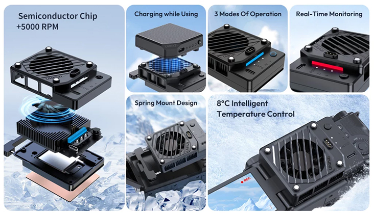 1024303_A.jpg - Ulanzi CU01 Thermostatic Semiconductor Camera Cooler Kit - Image 1