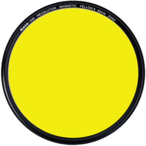 Kase Revolution Black and White Filter with Magnetic Adapter (Yellow, 82mm)