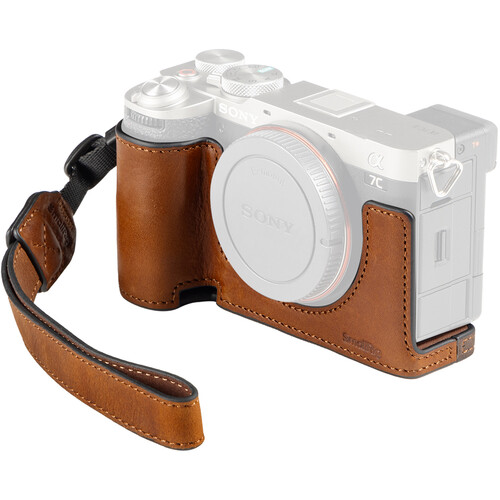 SmallRig Leather Half Case with Strap for Sony a7C II / a7CR (Brown) 5015 - Best Available Image