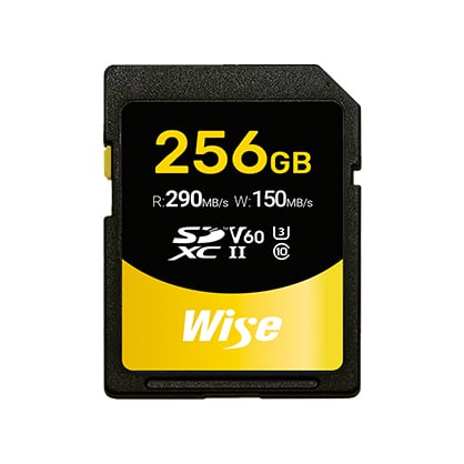 Wise 256GB SD-S UHS-II SDXC V60 Memory Card