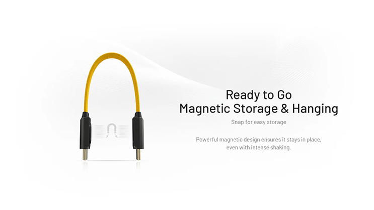 1024603_B.jpg - Nitecore NLink10 PD QC Fast Charging USB-C Cable with Magnetic Connectors - Thumbnail 2