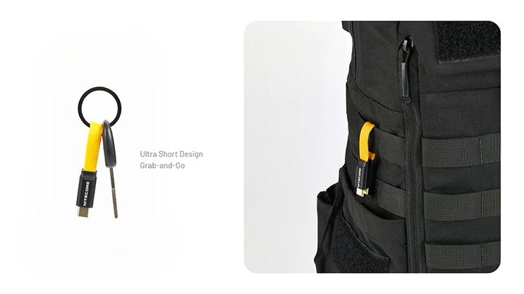 1024603_C.jpg - Nitecore NLink10 PD QC Fast Charging USB-C Cable with Magnetic Connectors - Thumbnail 3