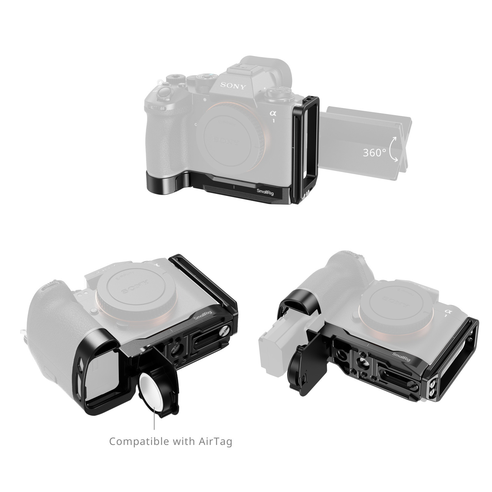1024623_B.jpg - SmallRig L-Shape Mount Bracket for Sony Alpha 1 II / Alpha 9 III 5188 - Image 2