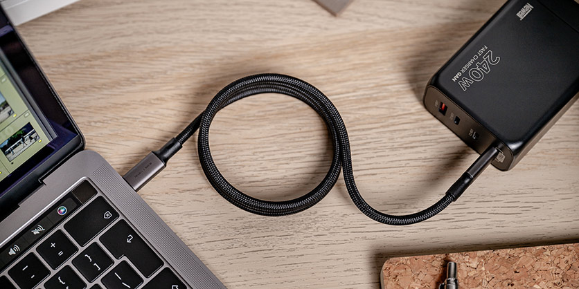 1024643_C.jpg - Newell USB-C to USB-C 3.2 Gen 2 magnetic cable 1 m Graphite 20 Gb/S 100W - Image 3