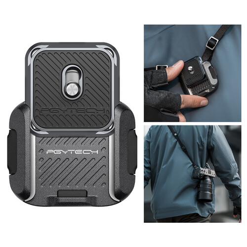 PGYTECH Quick Release Clamp and Plate for Shoulder Strap - Best Available Image