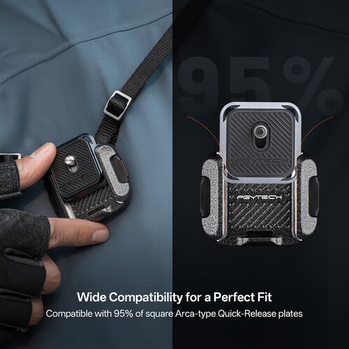 1024813_A.jpg - PGYTECH Quick Release Clamp and Plate for Shoulder Strap - Image 1