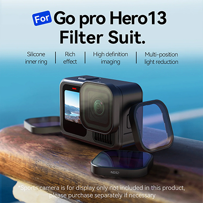 Best image for Telesin GoPro Hero 13 Filter Set - CPL, ND8/16/32/64