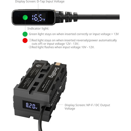 1024953_C.jpg - SmallRig D-Tap to Dual-Sided NP-F Dummy Battery Power Adapter 4884 - Thumbnail 3