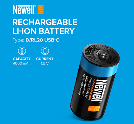 Newell D/RL20 LR20 USB-C Rechargeable 4000 mAh Battery - Best Available Image
