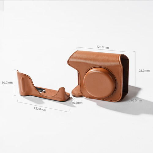 1025223_A.jpg - SmallRig Leather Case Kit for Canon PowerShot V1 (Brown) 5385 - Thumbnail 1