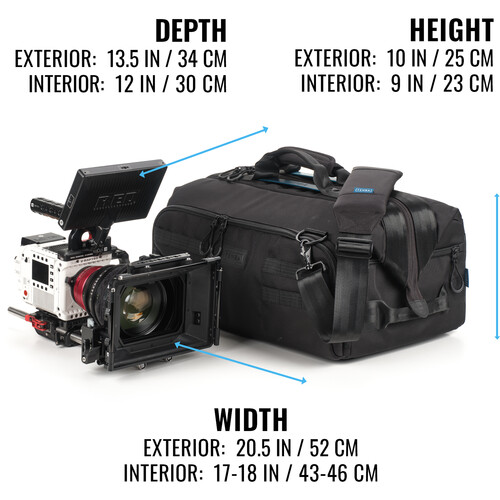 1025313_A.jpg - Tenba Cineluxe V2 Shoulder Bag 21 (Black, 32L) - Image 1