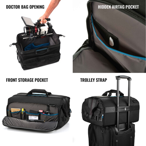 1025313_C.jpg - Tenba Cineluxe V2 Shoulder Bag 21 (Black, 32L) - Thumbnail 3