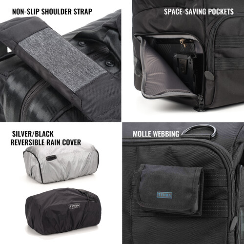 1025313_D.jpg - Tenba Cineluxe V2 Shoulder Bag 21 (Black, 32L) - Image 4