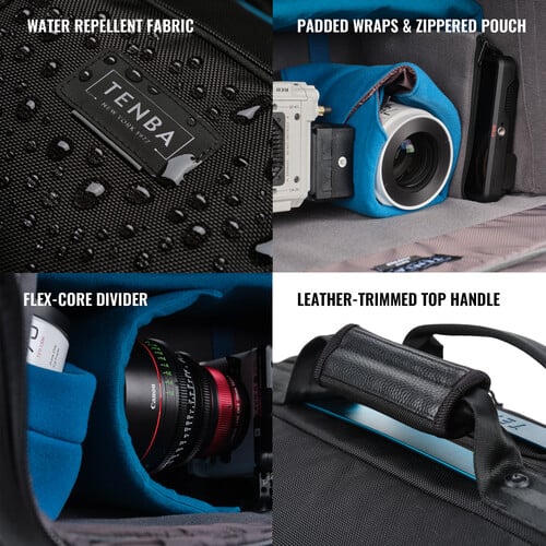 1025313_E.jpg - Tenba Cineluxe V2 Shoulder Bag 21 (Black, 32L) - Thumbnail 5