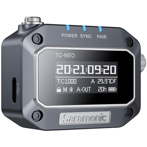 1025383_B.jpg - Saramonic TC-NEO Kit Timecode Generator with Charging Case (3-Pack) - Image 2