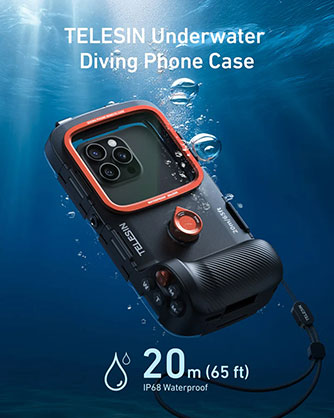 Best image for Telesin Diving Phone Case with Remote Control