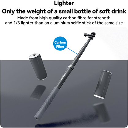 1025903_D.jpg - Telesin 3m Carbon Fibre Selfie Stick - Thumbnail 4