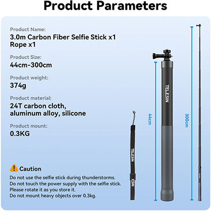 1025903_L.jpg - Telesin 3m Carbon Fibre Selfie Stick - Image 12
