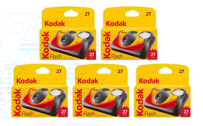 Best image for Kodak 27exp Flash Single use Camera (5 Pack)