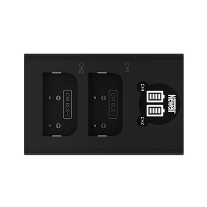 1025973_A.jpg - Newell DL-USB-C dual-channel charger for BLX-1 batteries for Olympus OM SYSTEM - Image 1