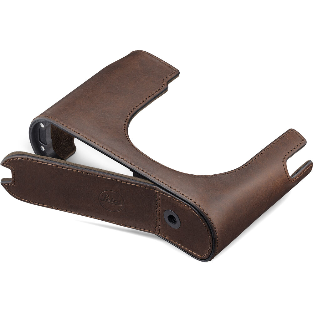 1026423_A.jpg - Leica Q3 Protector Leather Case (Dark Brown) - Image 1