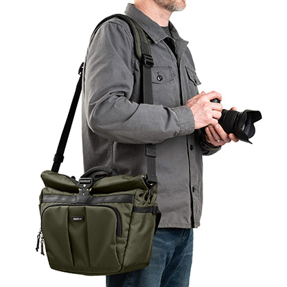 1026793_A.jpg - ThinkTank FocusPoint Crossbody Bag 13L Green - Image 1