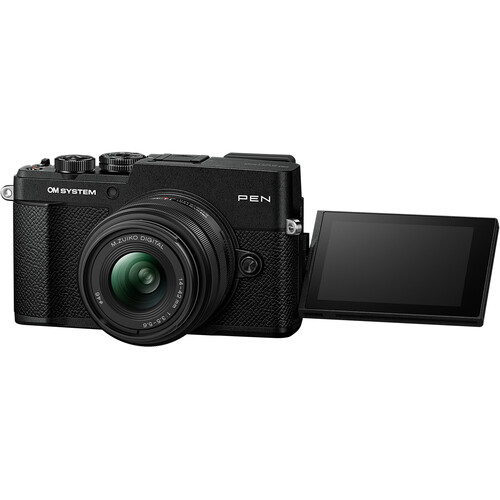 1026813_C.jpg - OM SYSTEM PEN 14-42mm III Lens Kit in Black - Image 3