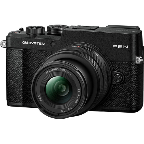 1026813_D.jpg - OM SYSTEM PEN 14-42mm III Lens Kit in Black - Image 4