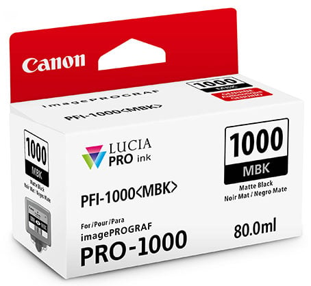 Canon PFI-1000MBK Matte Black Ink Prograf 1000